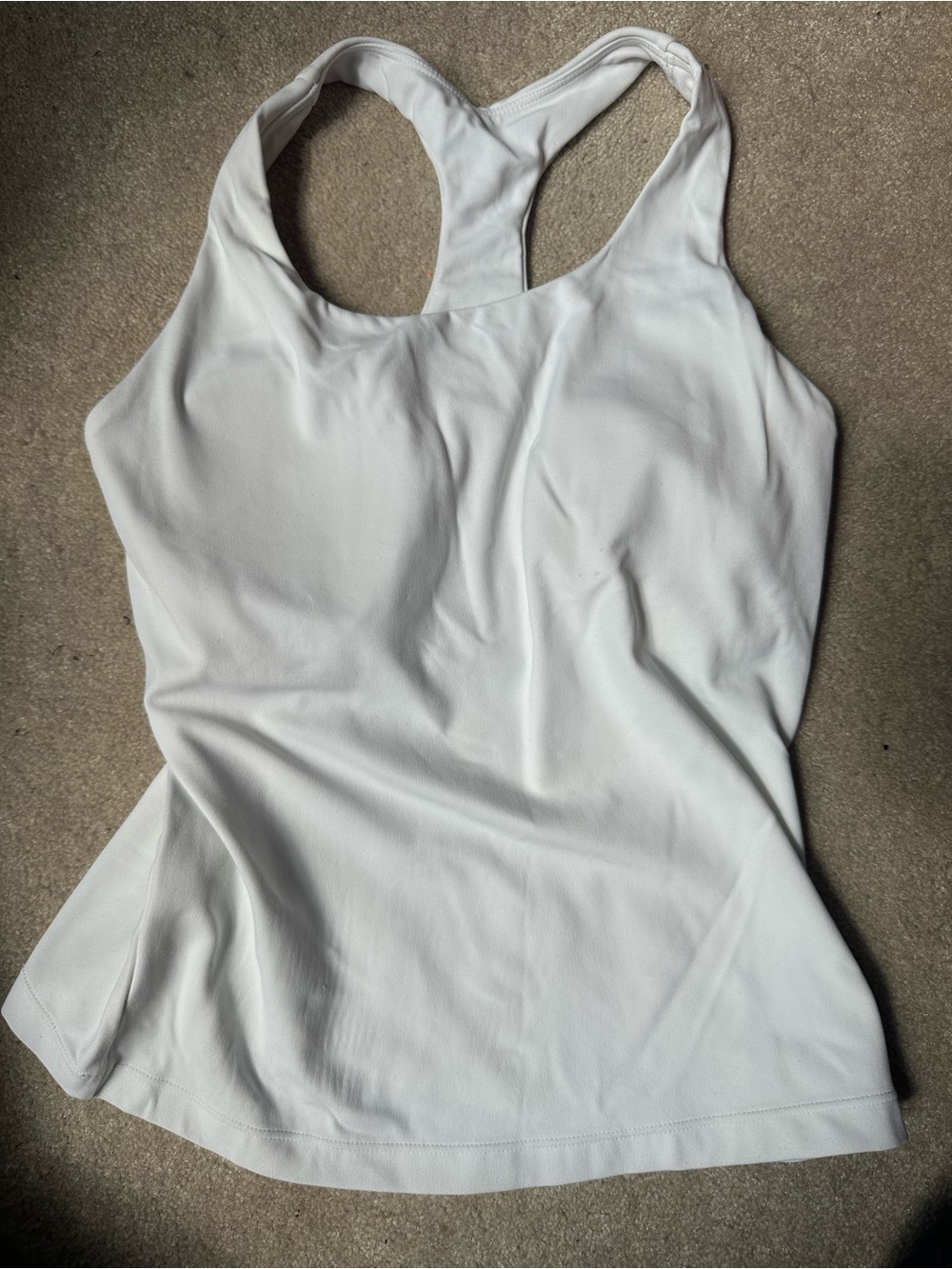 CRZ YOGA Women's White Racerback Tank Top